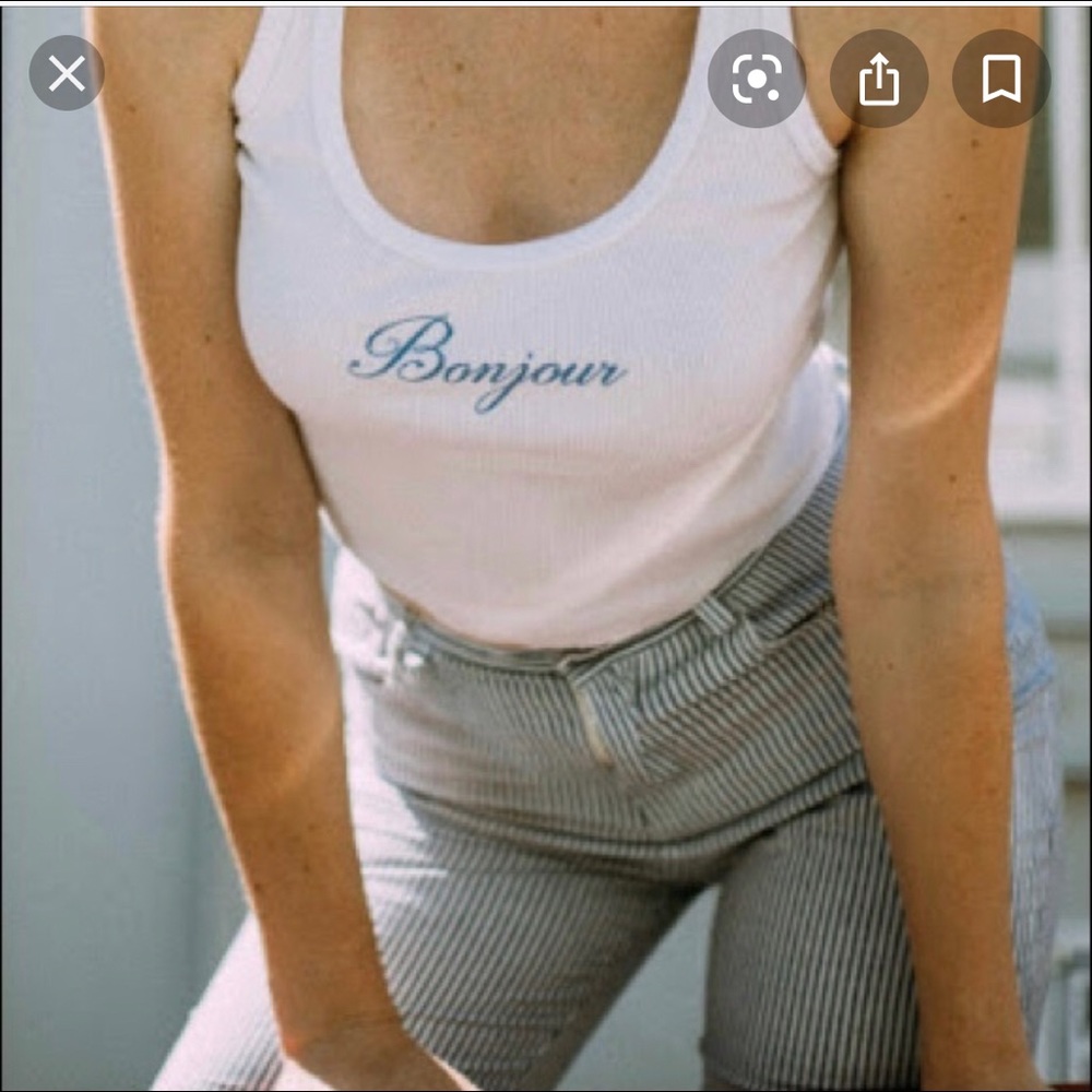 Brandy Melville bonjour tank top